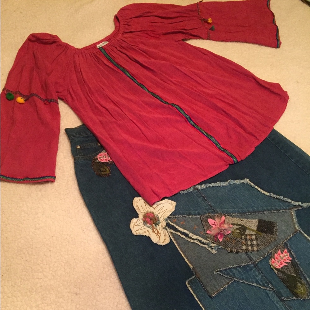 Bohemian peasant blouse